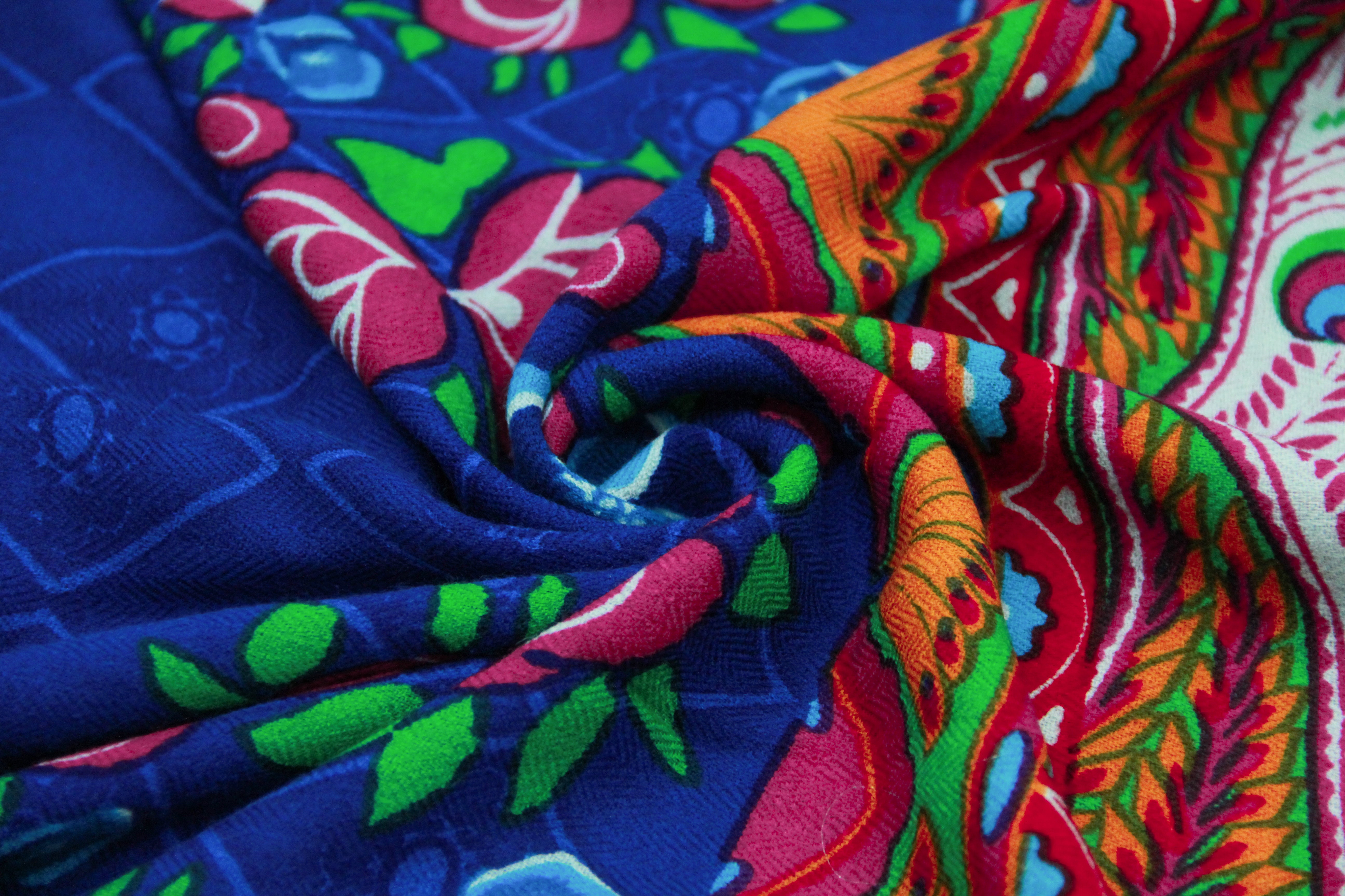 Utopian Garden Wool Shawl